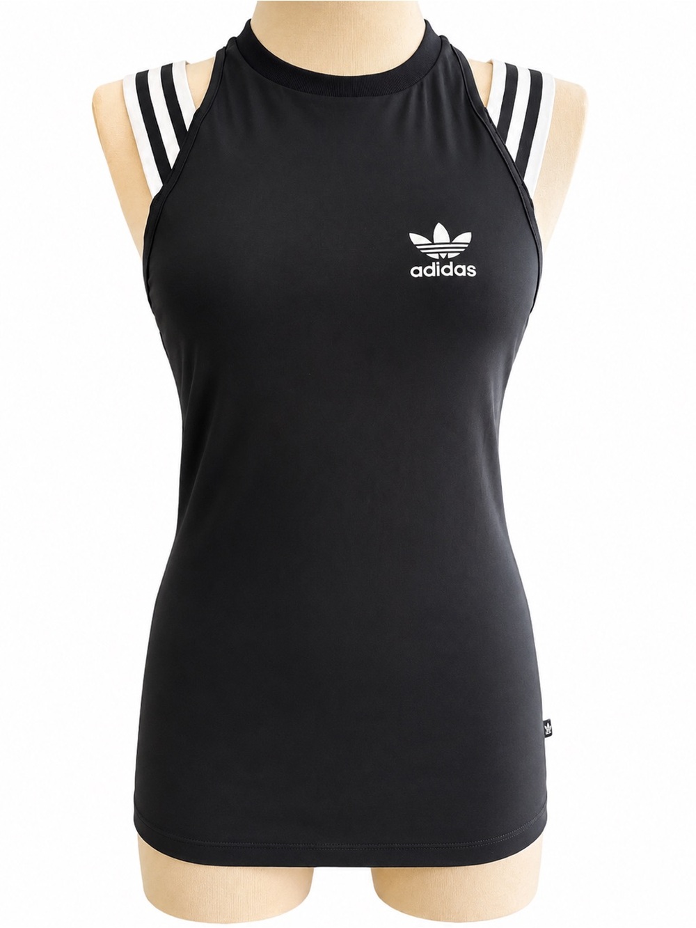 Adidas Originals x Rita Ora Black Trefoil Tank Top Strap Streetwear Size Medium